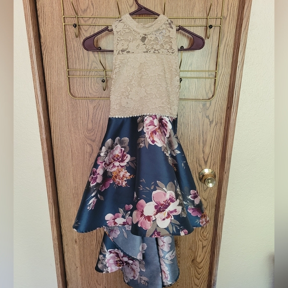Speechless Girls High Low Floral Lace Dress - Picture 2 of 10